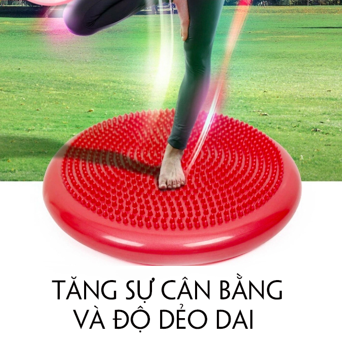 Đệm tập Yoga thăng bằng Có Gai 33cm khả năng chịu lực 100kg Sportslink