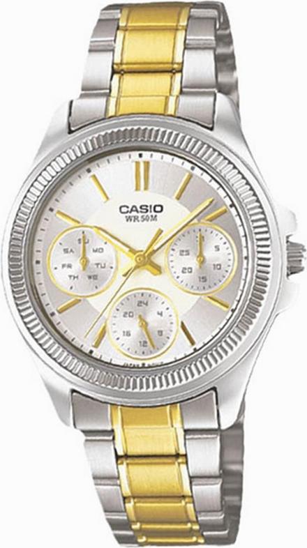 Đồng Hồ Nữ Dây Thép Không Gỉ Casio LTP-2089SG-7AVDF (37 × 33.4 mm)