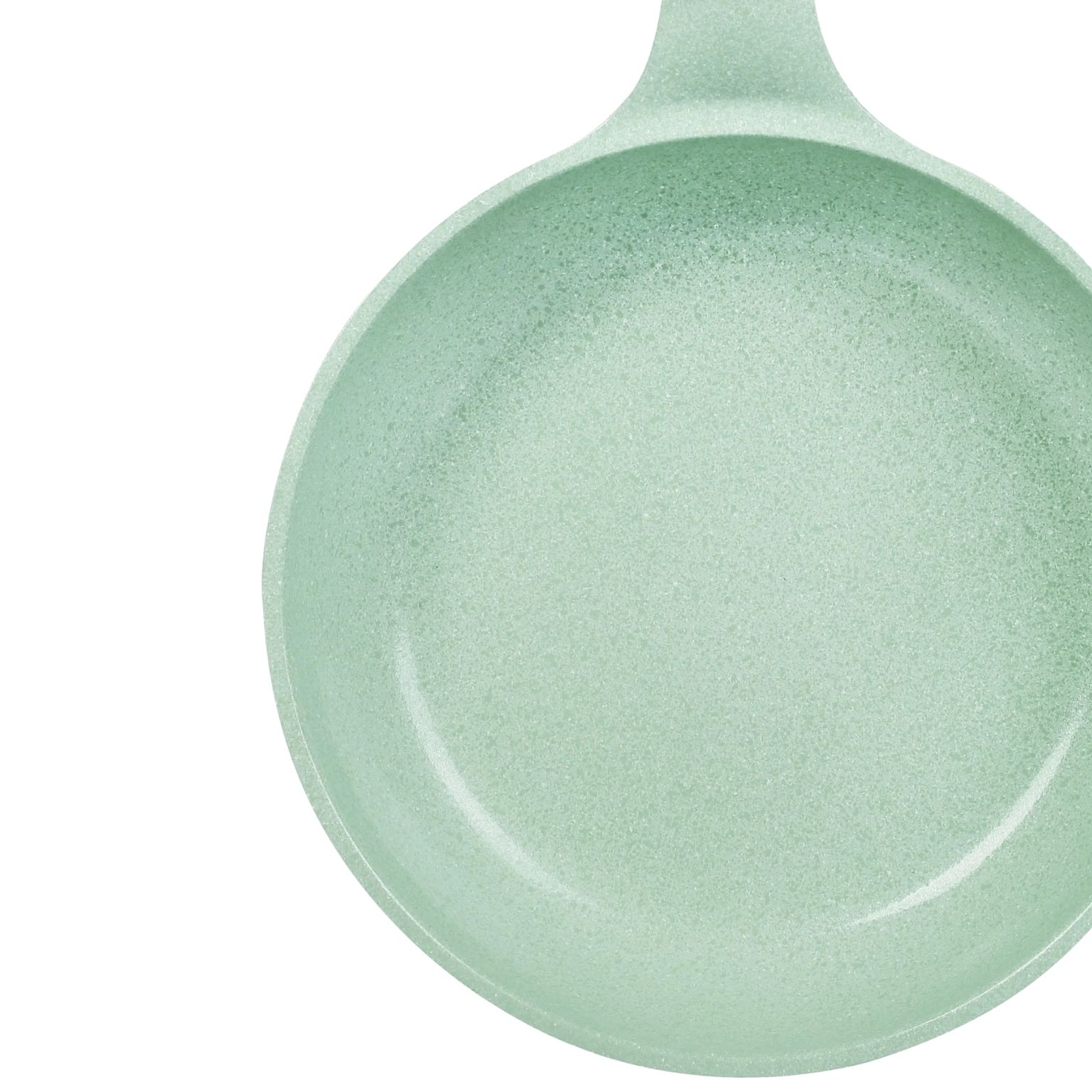 Chảo đúc đáy từ chống dính men đá ceramic xanh ngọc Green Cook GCP06 size 20-24-26-28 cm công nghệ Hàn Quốc