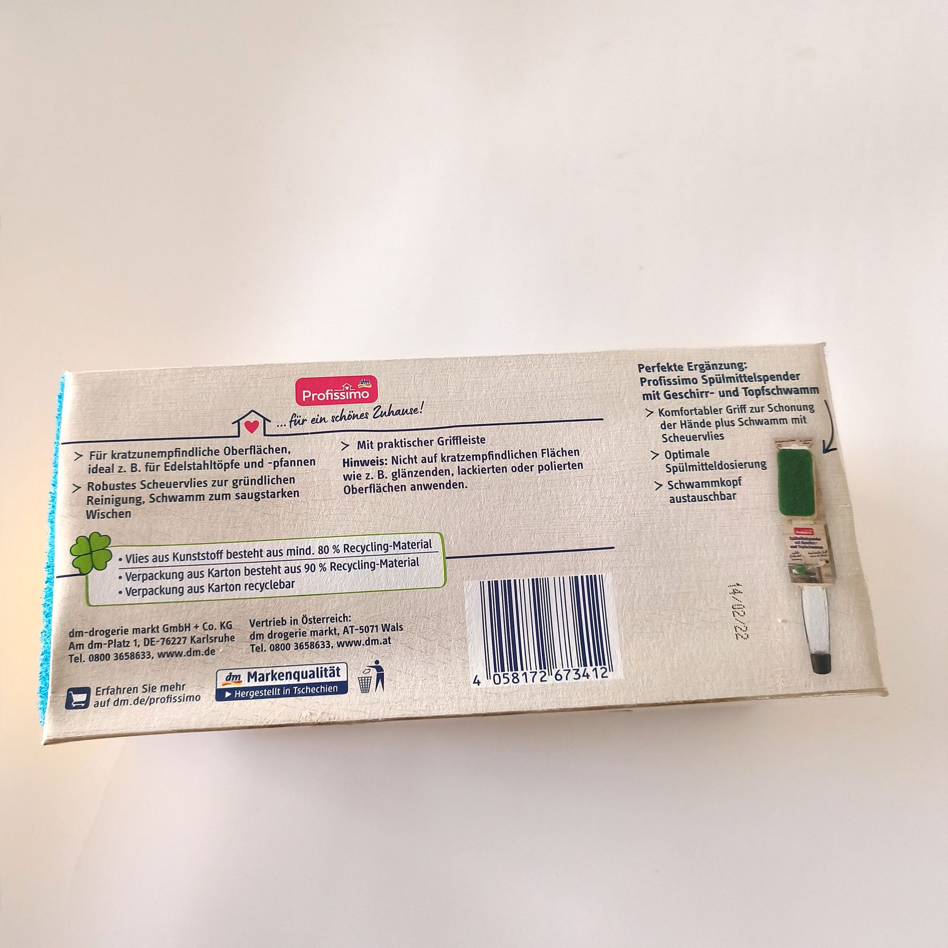 Miếng bọt biển rửa chén bát hai mặt Denkmit Profissimo Đức 6 miếng