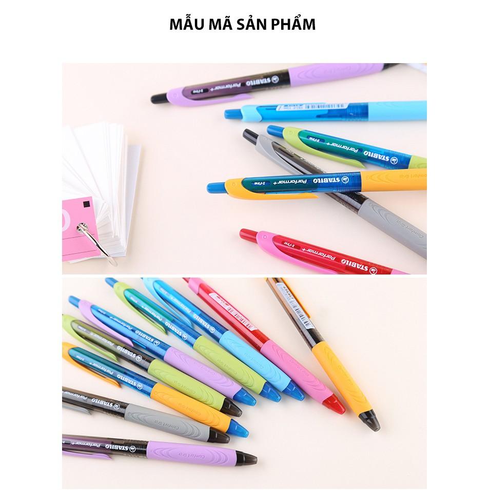 Hộp 10 cây bút bi STABILO Performer+ 328 XF 0.5mm + bút xoá STABILO Correction Pen CPS88 (BP328XF/10+)