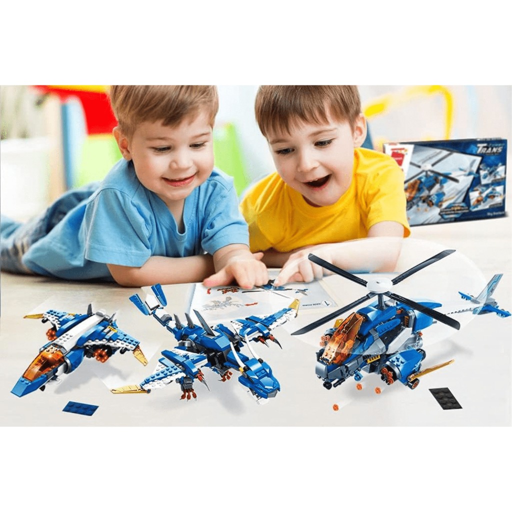 Đồ chơi -  Bộ đồ chơi xếp hình mô hình máy bay chúa tể bầu trời  42103 - QMAN