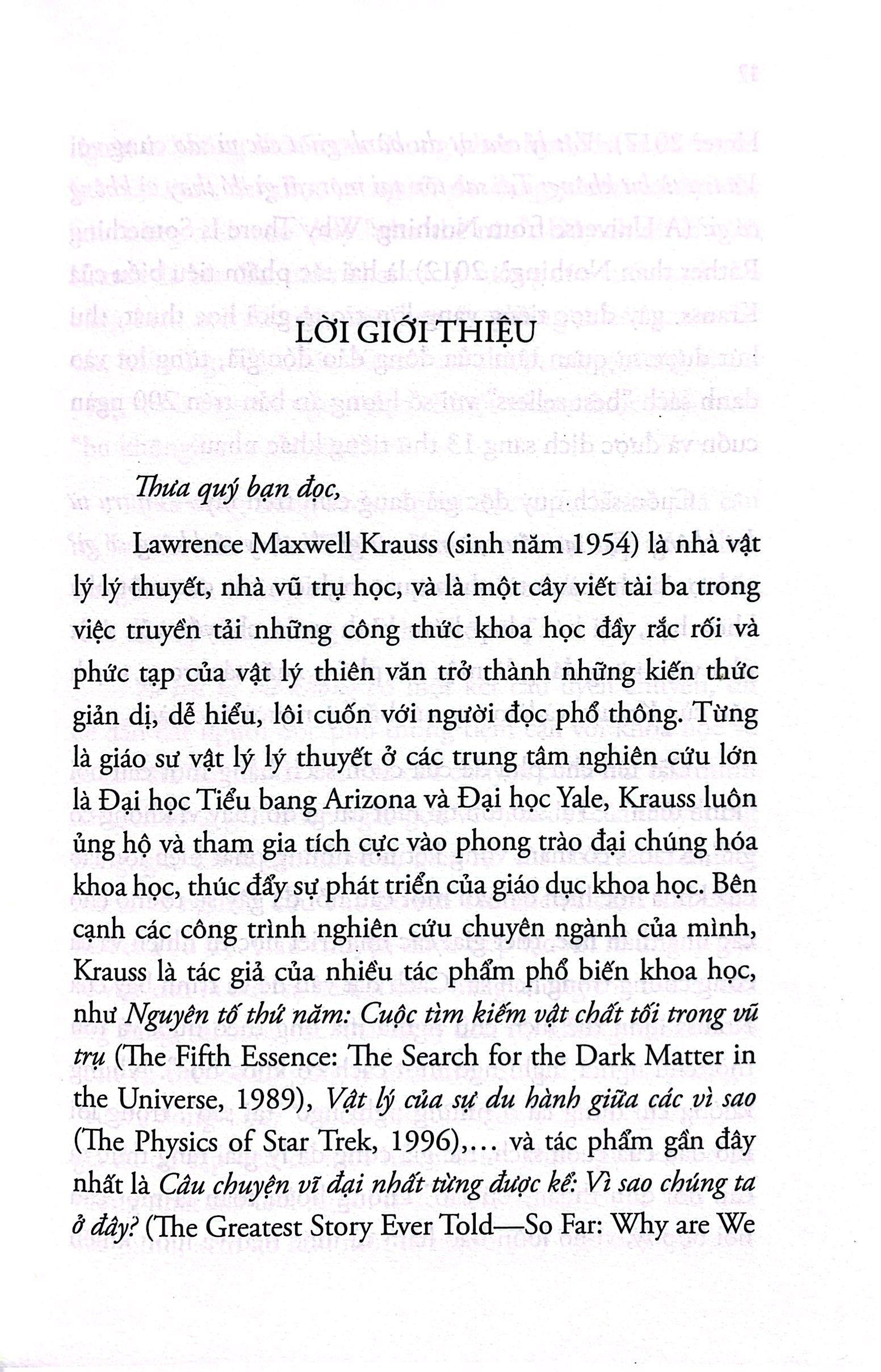 Sách Vũ Trụ Từ Hư Không