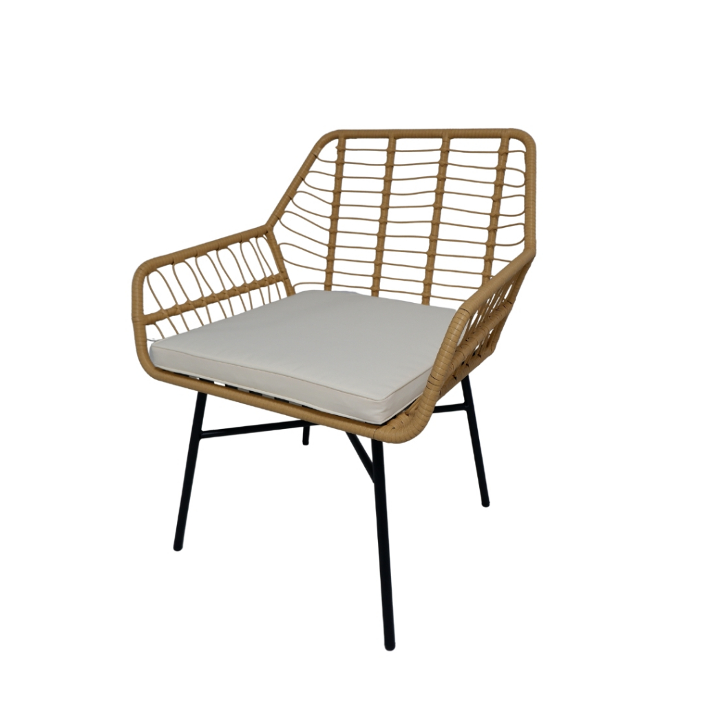 WEGO Bộ bàn ghế ban công - sân vườn - cà phê 2 người ngồi hiện đại// 2 seater rattan outdoor chair and table - Bistro set