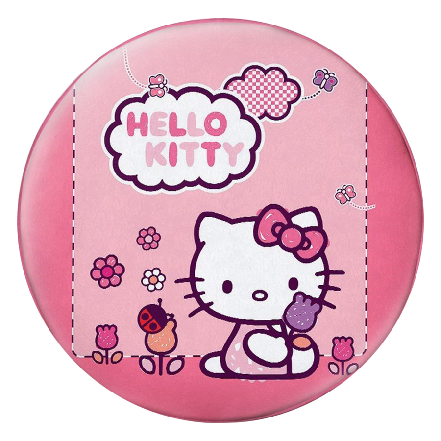 Gối Ôm Tròn Hello Kitty Vườn Hoa Và Bướm - GOCT021