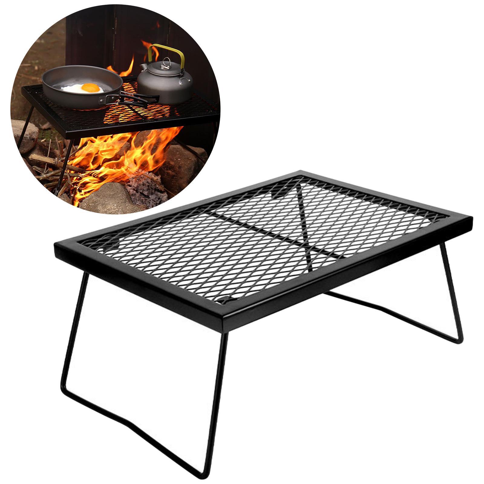 Folding Camping Table Storage Net Mesh Portable Picnic Camping Organizer