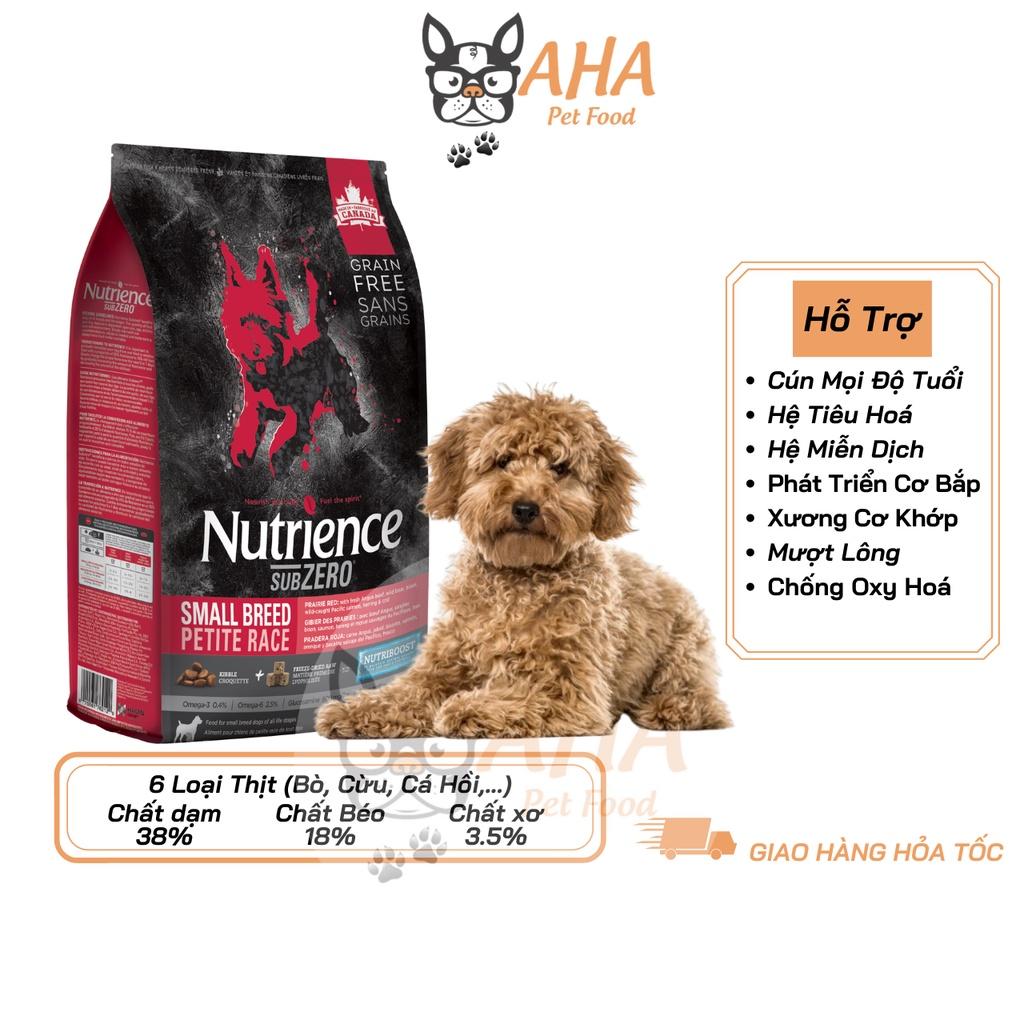 Thức Ăn Hạt Cho Chó Poodle Nutrience Subzero Da Lông Bóng Mượt Bao 5kg - 6 Loại Thịt Cá, Rau Củ, Trái Cây