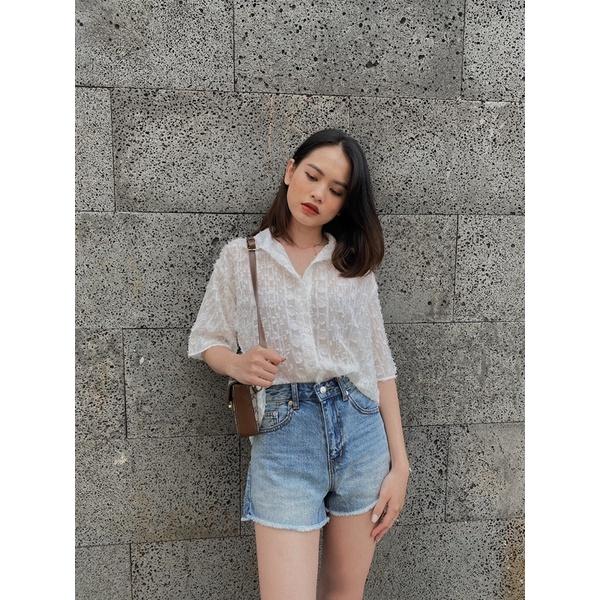 Quần Shorts jean lưng cao REVERCLOTHINGS Senka