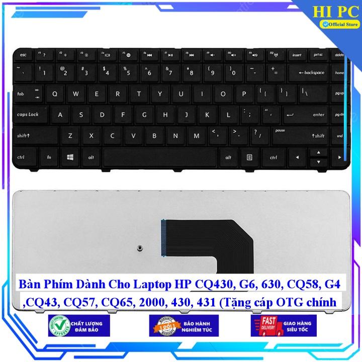 Bàn Phím Dành Cho Laptop HP CQ430 G6 630 CQ58 G4 CQ43 CQ57 CQ65 2000 430 431 - Hàng Nhập Khẩu mới 100%