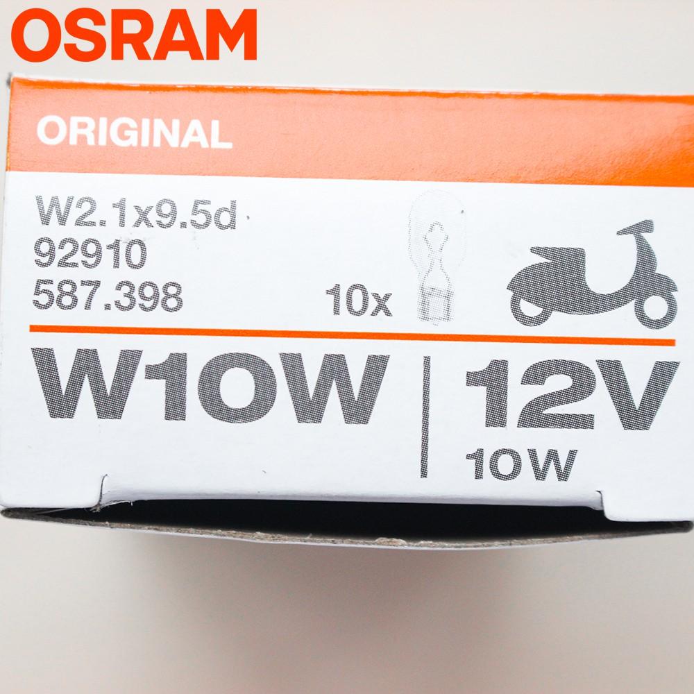 Bóng đèn xi nhan trắng OSRAM T13 xe Wave, Sirius, Viva,.. (92910) - Hàng chính hãng