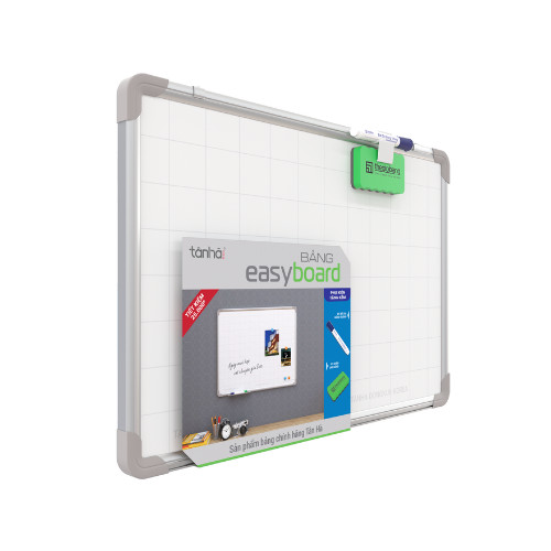 Bảng Từ Trắng Treo Tường Easyboard Hàn Quốc - Tân Hà - Kích Thước 60x80cm - Tặng Phụ Kiện (Bút, khăn lau)