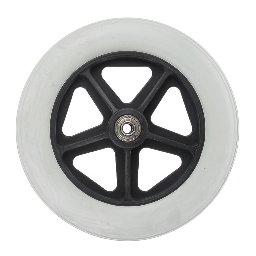 Wheelchair Mobility Aids Front Castor Replacement Wheel, Solid Tyre, 8 inch