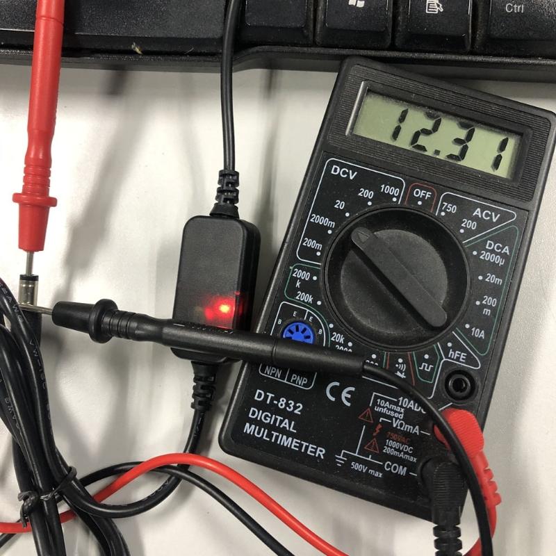 Loại C USB C 5V đến 12V 8W 5.5x2,5mm Boost Boost Điện áp điện áp cung cấp cho dải đèn LED bộ định tuyến WiFi và nhiều hơn nữa