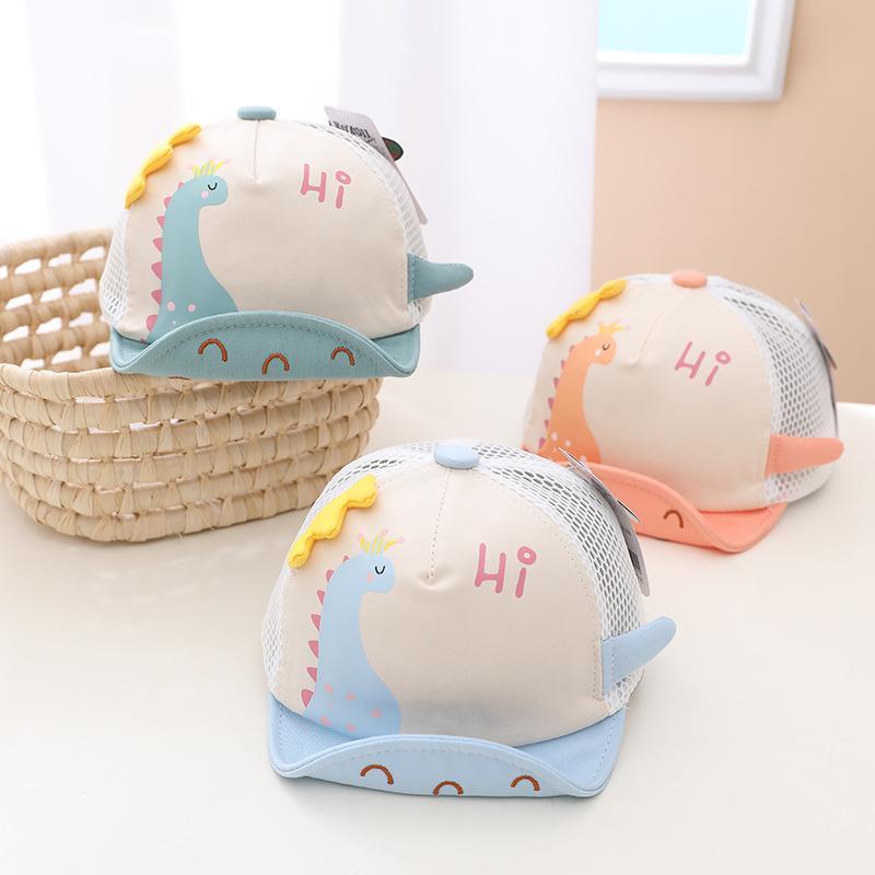 Mũ lưỡi trai họa tiết khủng long hoạt hình dễ thương cho bé từ 0-2 tuổi