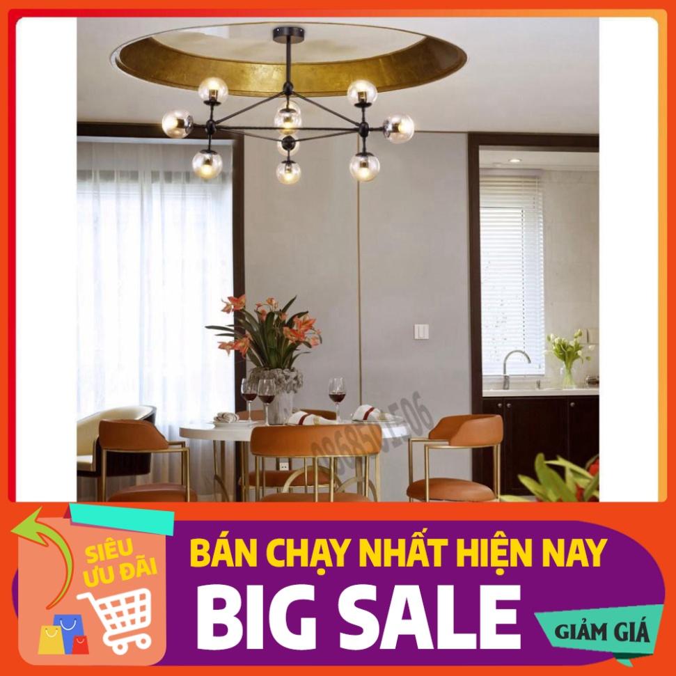 *Bảo hành 12 tháng*Đèn Chùm Phân Tử Ondric 10 bóng - Decor lighting, chùm ý 10 bóng dạng phân tử trang trí phòng khách