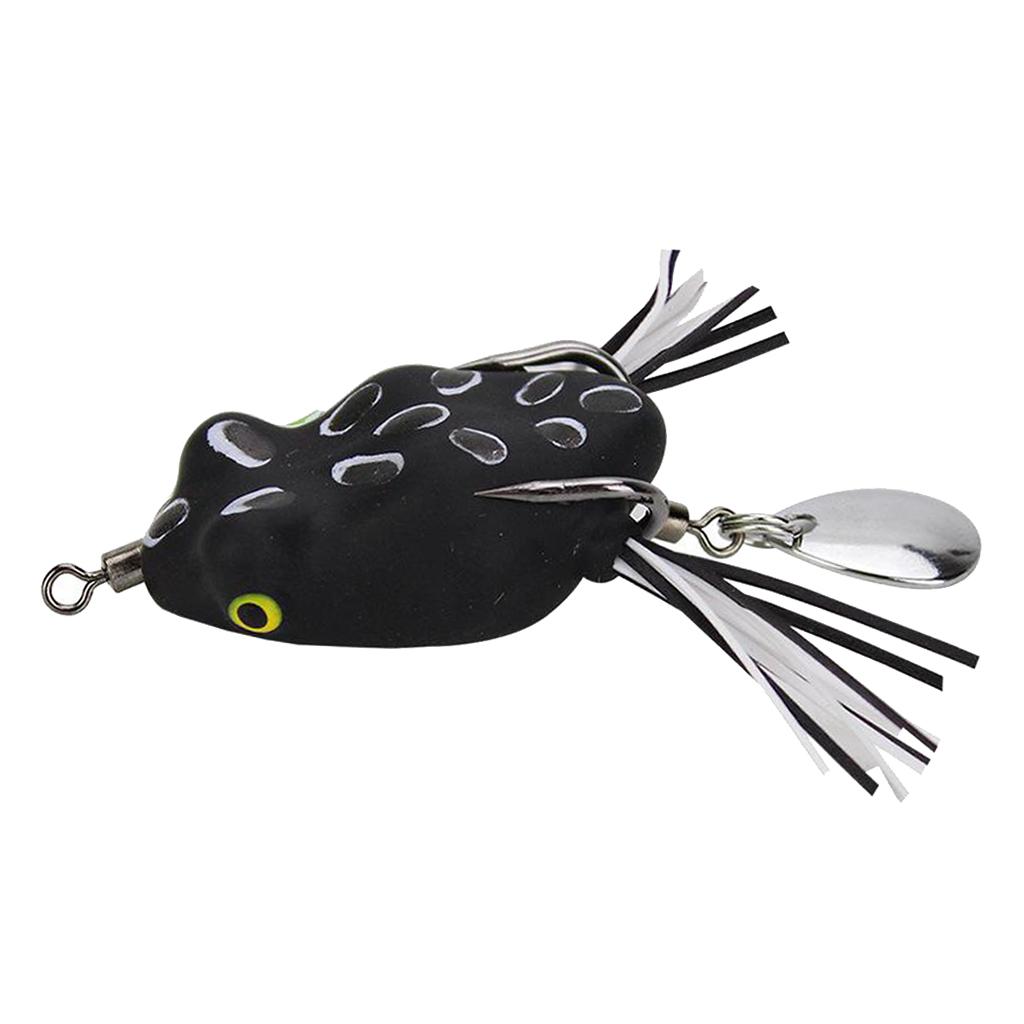 RUBBER FROG LURES WIRE TRACE TREBLE HOOKS PIKE BASS COURSE FISHING