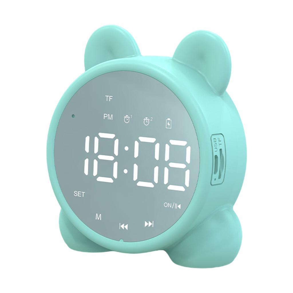 2x Bluetooth Speaker Alarm Clock USB Charging Handsfree  Room
