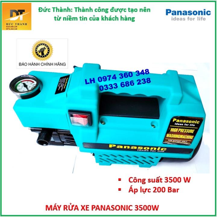 Máy rửa xe PANASONIC màu xanh. Bảo hành chính hãng