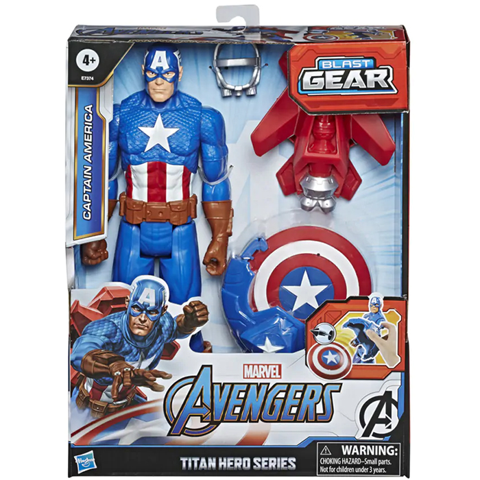 Đồ Chơi Siêu Anh Hùng Titan Và Khiên Chiến Captain American E7374