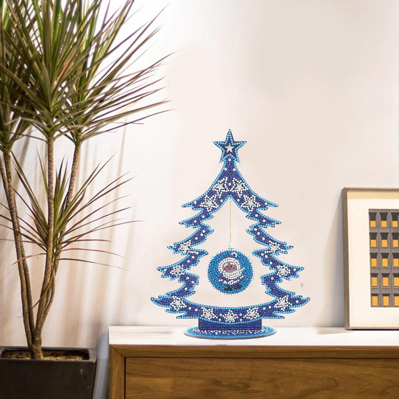 Christmas Tree  Decor Rhinestones Ornament Mosaic Craft A