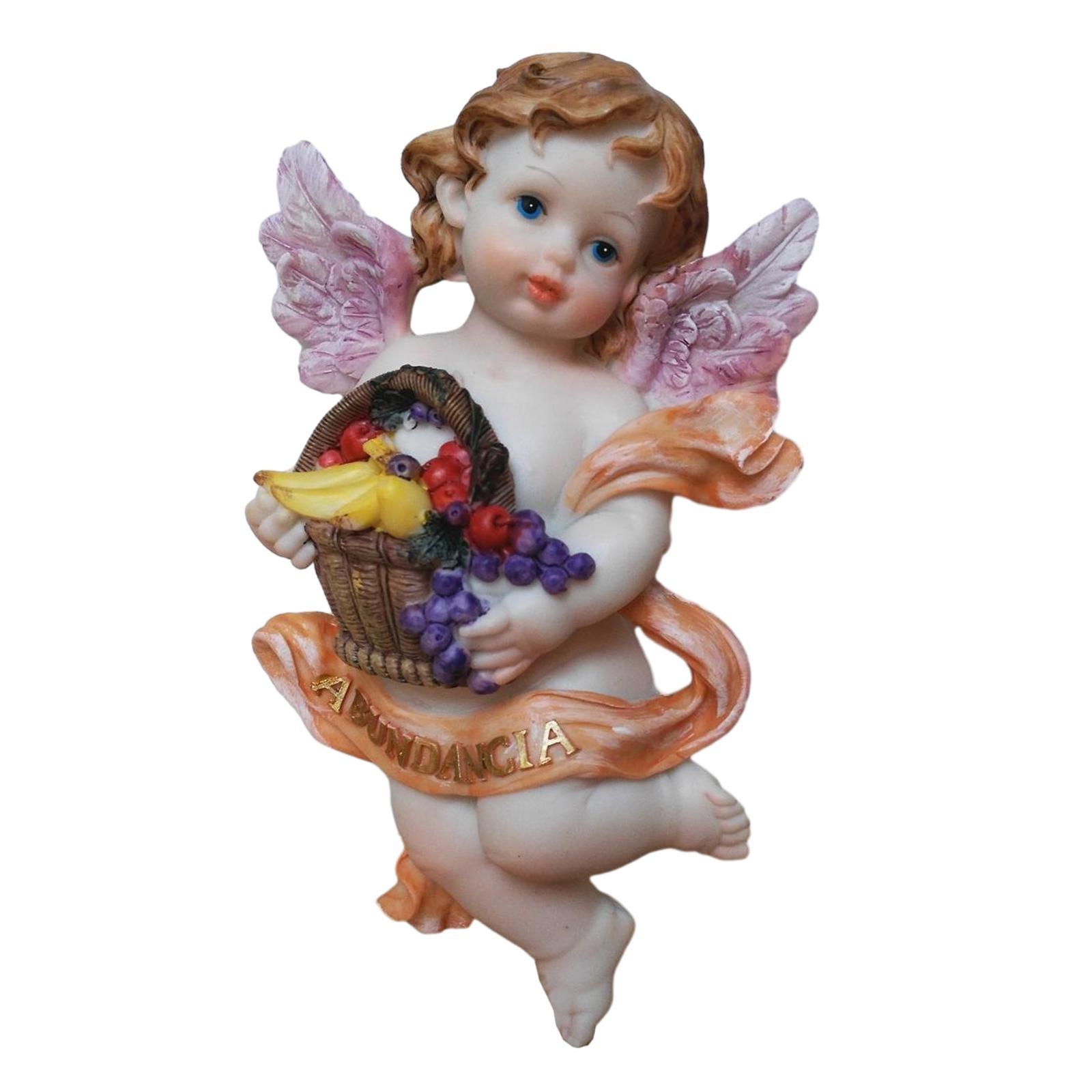 Resin Angel Statues Figurine Religious Angel Statue for Table Bedroom Office