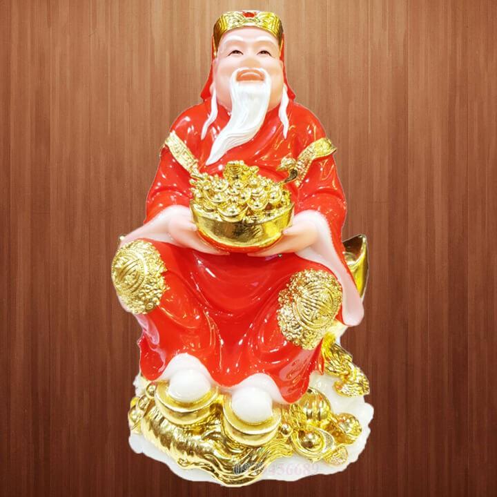 Cặp tượng thần tài ông địa đá cao cấp 12 inch - M7