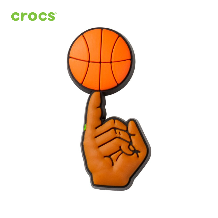 Sticker nhựa jibbitz unisex Crocs Basketball On Finger