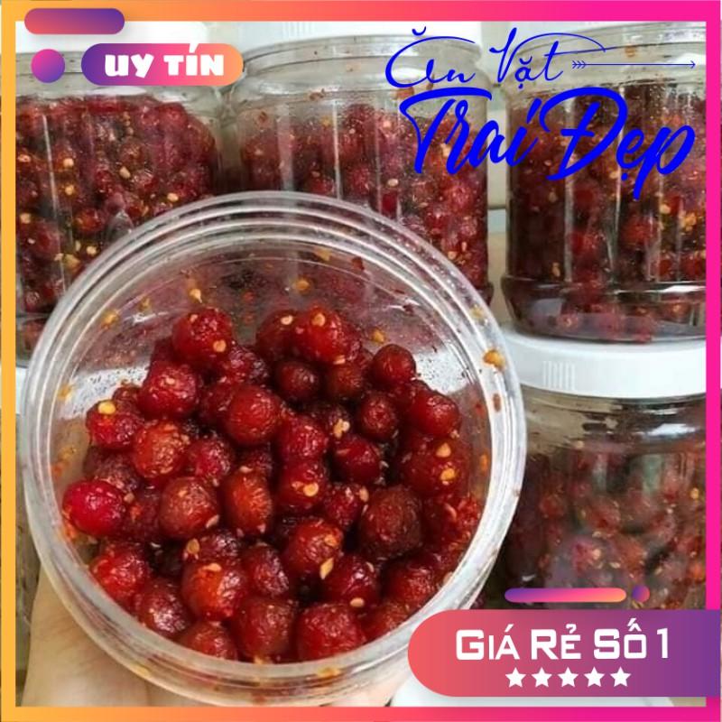 CHÙM RUỘT LẮC MUỐI ỚT HỦ PET 450G - Trai Đẹp Snack