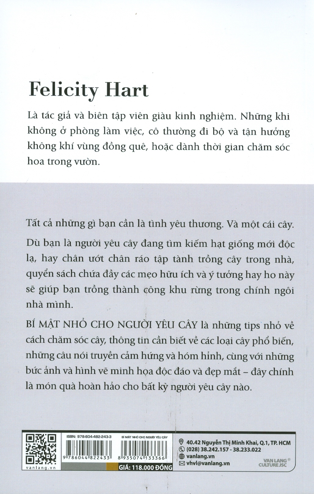 Bí Mật Nhỏ Cho Người Yêu Cây (Cẩm nang trồng và tạo hình cây cảnh) - Felicity Hart; Mỹ Tiên dịch