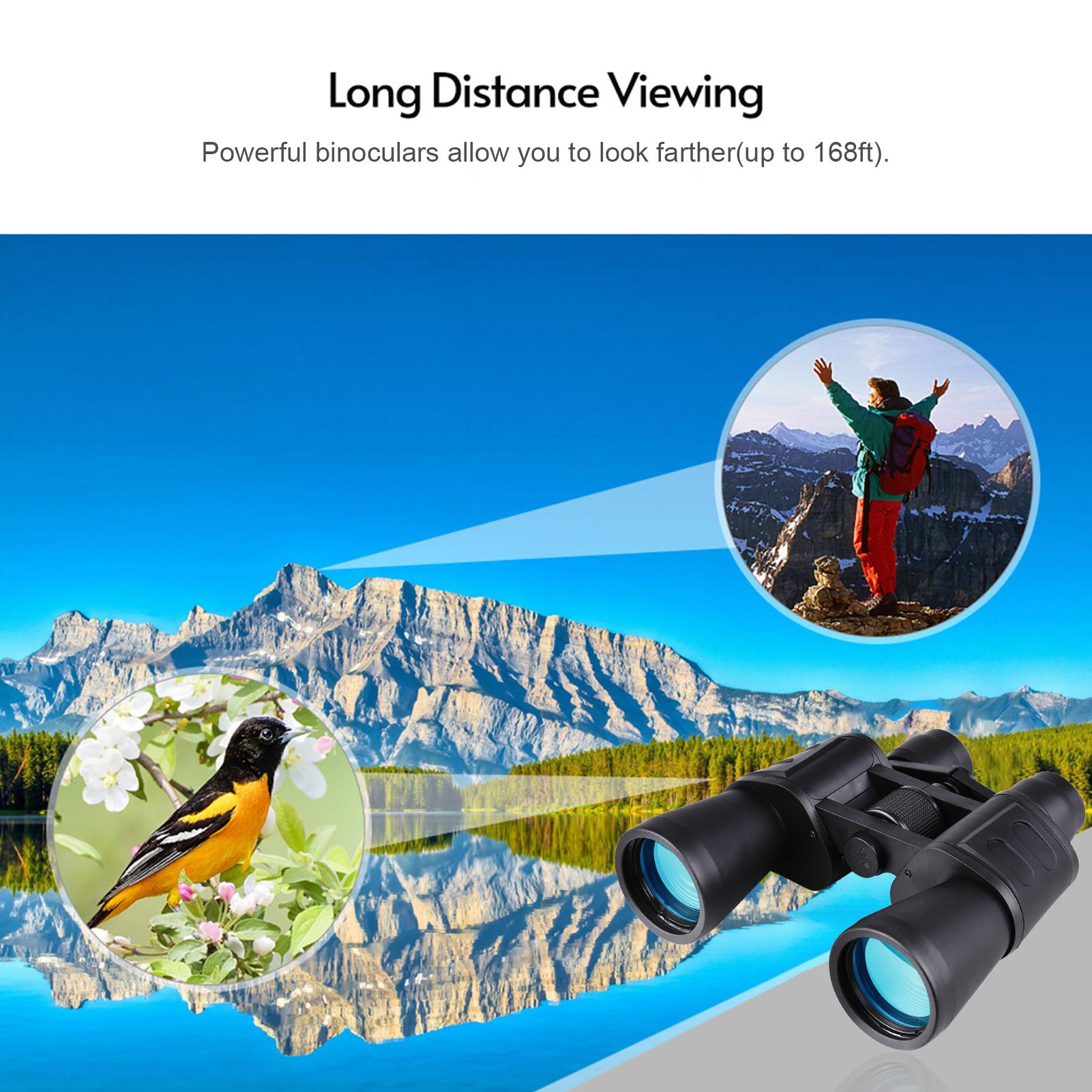 Ống nhòm HD 20X50 Chống nước với Túi đựng ngắm động vật hoang dã sự kiện thể thao hòa nhạc
