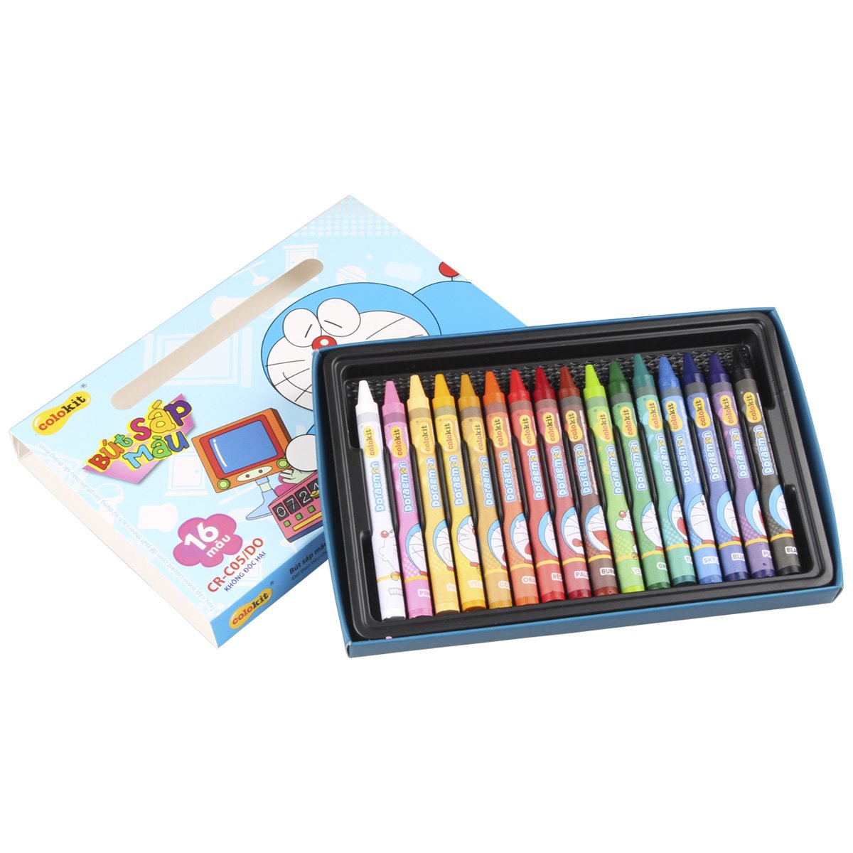 Bút Sáp màu Thiên Long Doraemon CR-C05/DO - 16 màu