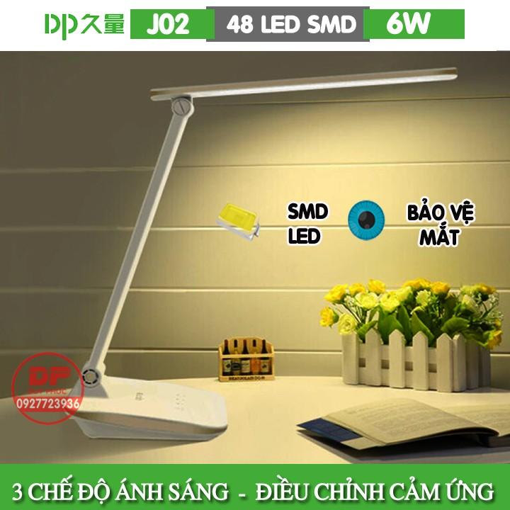 ĐÈN BÀN LED SẠC DP-J02 CAO CẤP - CHỐNG CẬN – TÍCH ĐIỆN – 3 CHẾ ĐỘ ÁNH SÁNG