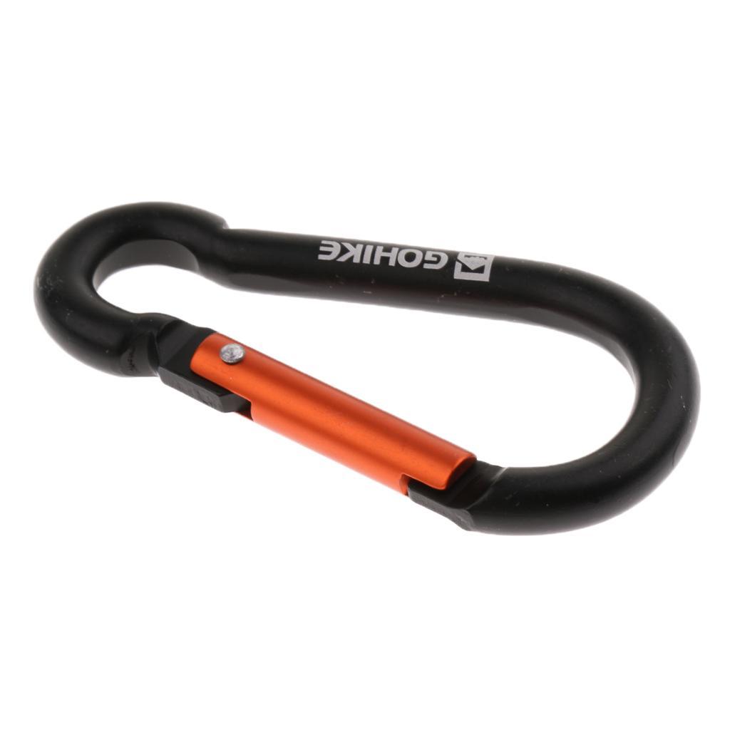 5Pcs Aluminum Alloy Carabiner Gourd Shape Spring Buckle Hook Clip Keychain Keyring