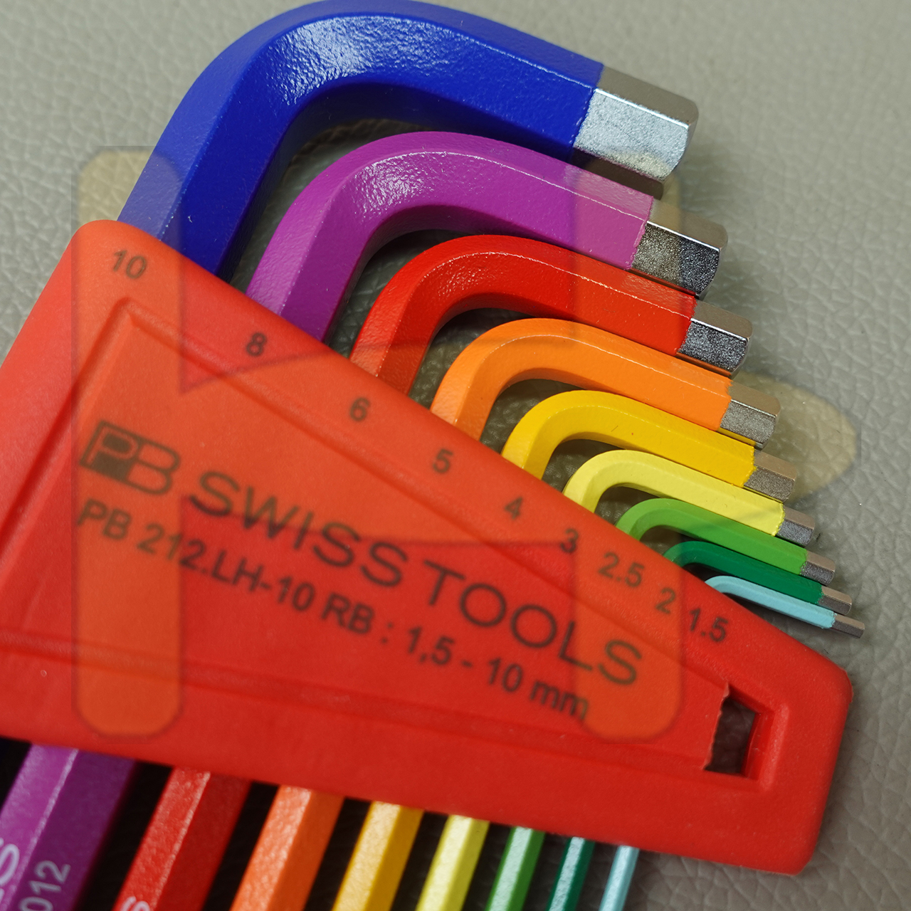 Bộ Thanh Vặn Lục Giác PB SWISS TOOLS Rainbow Màu Sắc 9 Chi Tiết - PB 212.LH-10RB: 1,5-10mm ( 324450.0100)