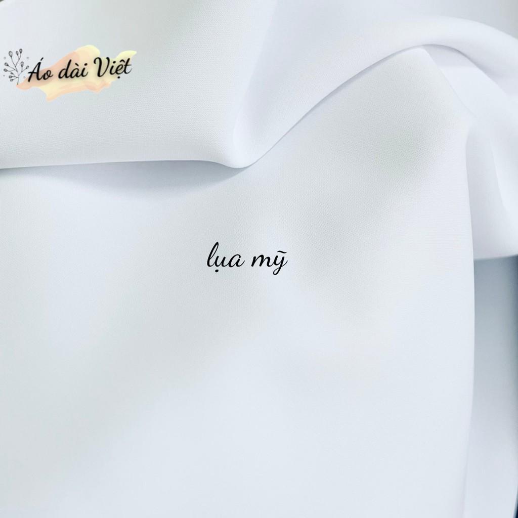 Áo dài trắng học sinh truyền thống may sẵn lụa mỹ cao cấp giá rẻ