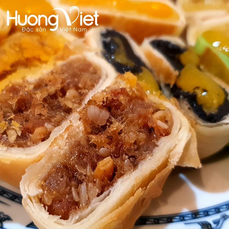 Bánh pía kim sa Tân Huê Viên trứng muối tan chảy 10 vị bánh pía Sóc Trăng mini, bánh kẹo ăn vặt