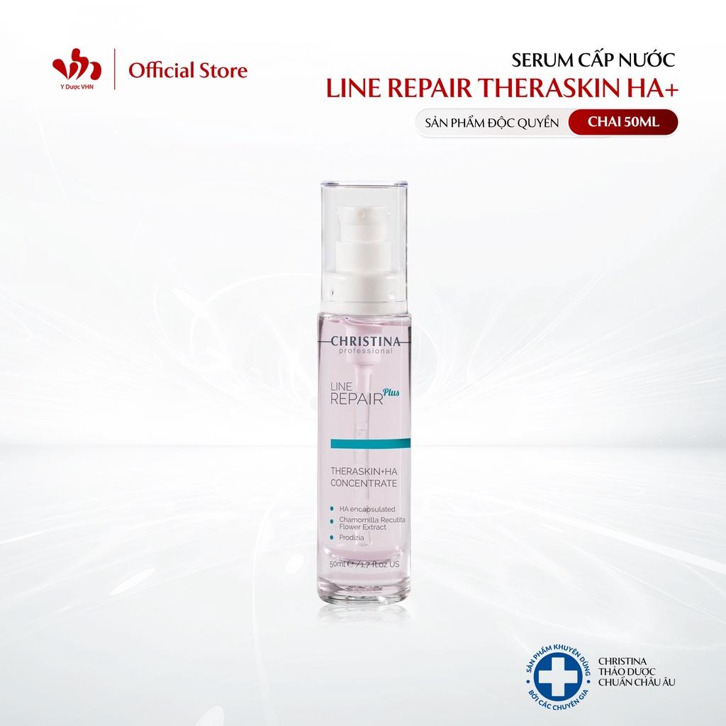 Serum Cấp Nước Line Repair Theraskin + HA Concentrate CHRISTINA Hỗ Trợ Cải Thiện Nếp Nhăn, Trẻ Hóa Làn Da Chai 50ml
