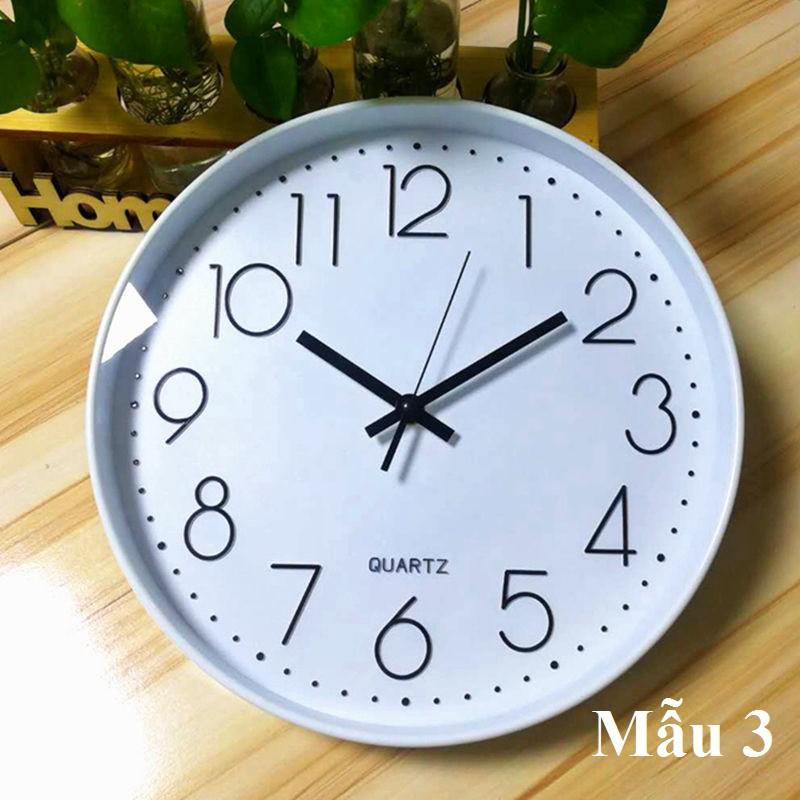 Đồng hồ treo tường trang trí đẹp, Máy Quartz kim trôi êm ái.