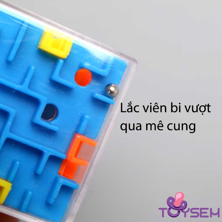 Đồ chơi khối rubik mê cung lăn bi - Đồ chơi giáo dục trí tuệ cho bé - Khối rubik ma trận lập phương - Quà tặng sinh nhật cho bé trai, bé gái