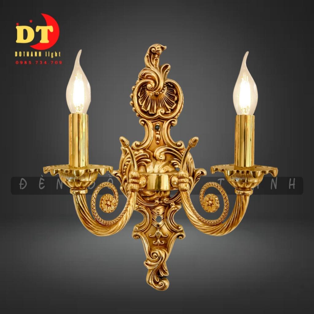 Đèn tường nến đồng cổ điển hi lạp sang trọng HTLQ DTD