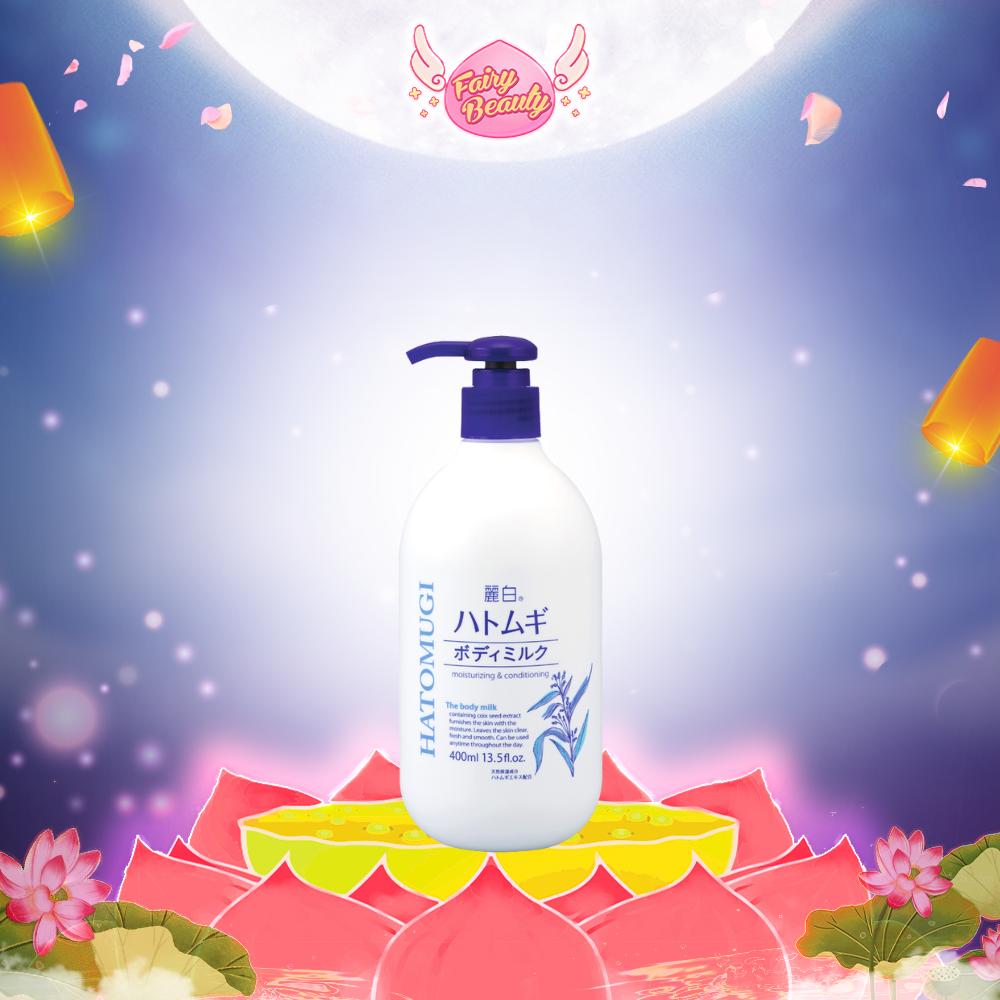 [REIHAKU HATOMUGI] Sữa Dưỡng Thể Làm Trắng Da, Cấp Ẩm Chuyên Sâu Body Milk (400ml)