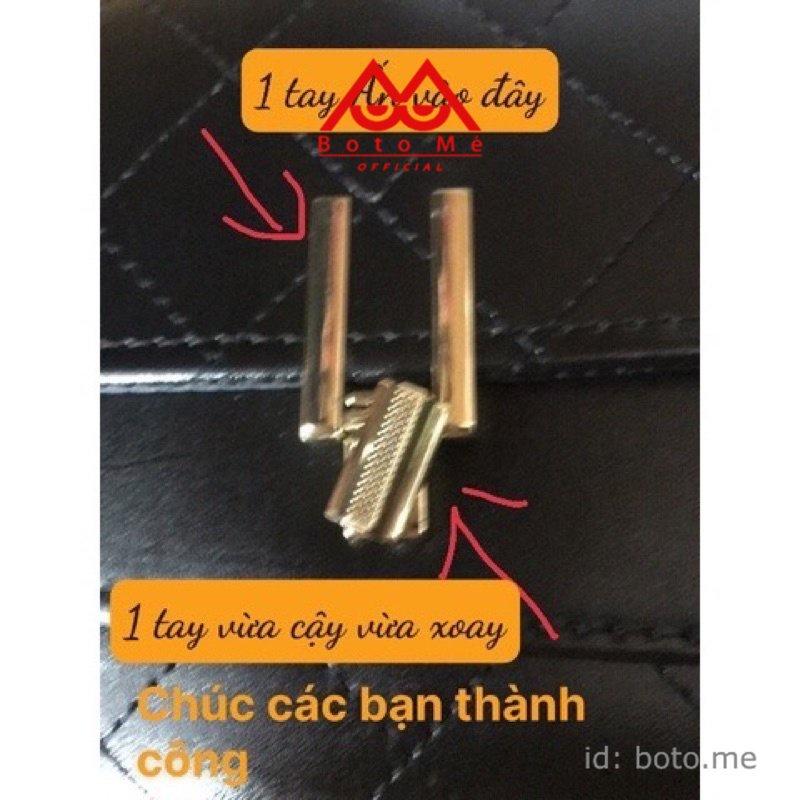 Túi đeo chéo trần chỉ khoá bút chì