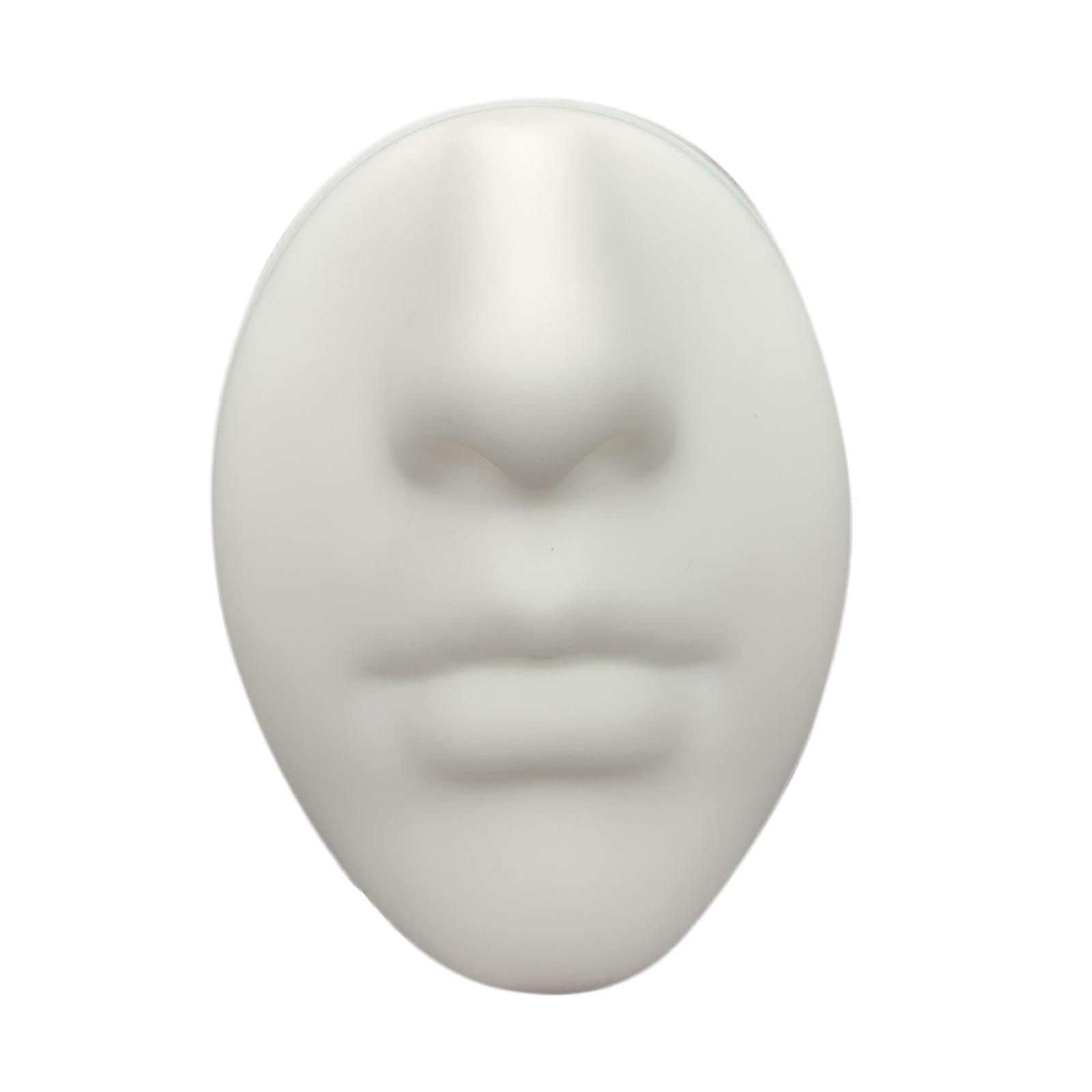 Silicone Face Model Portable Mannequin Flexible for Jewelry Display Nose