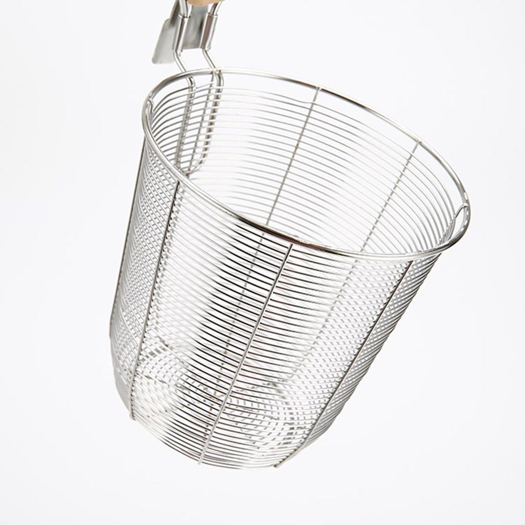 3pcs Stainless Steel Mesh Food Dumpling Noodle Strainer, Kitchen Strainer Basket