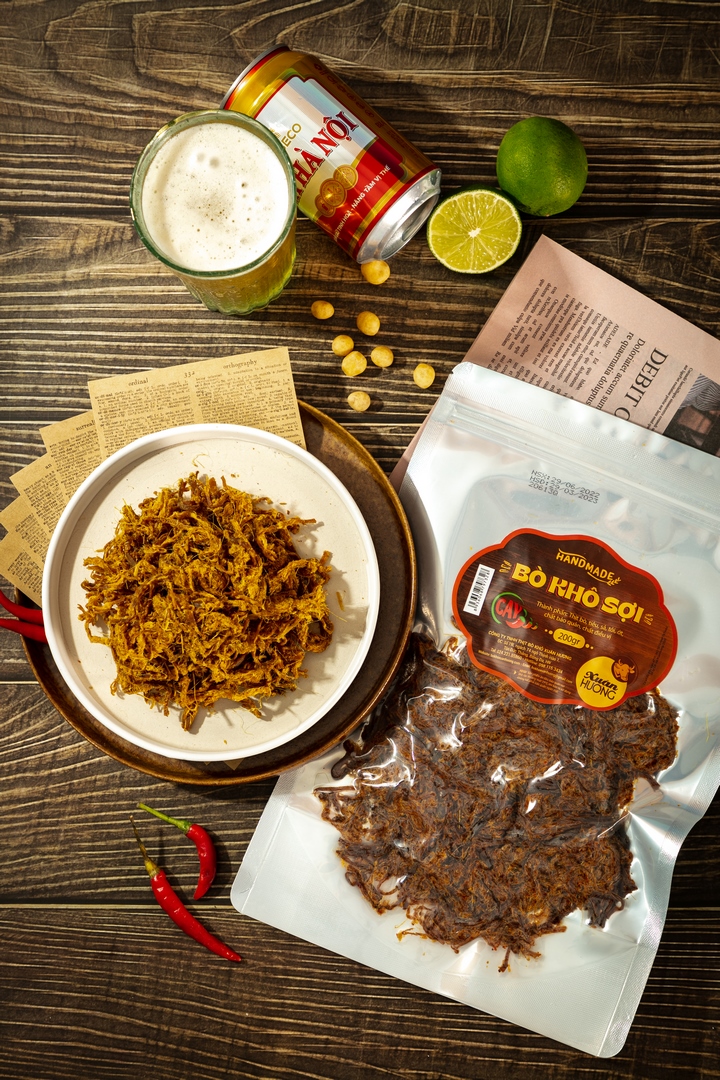 Bò Khô Sợi XUÂN HƯƠNG vị cay đặc biệt thơm ngon 200g