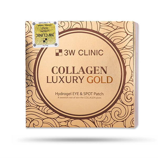 Mặt Nạ Mắt Tinh Chất Vàng 3W Clinic Collagen Luxury Gold Hydrogel Eye &amp; Spot Patch (90g)