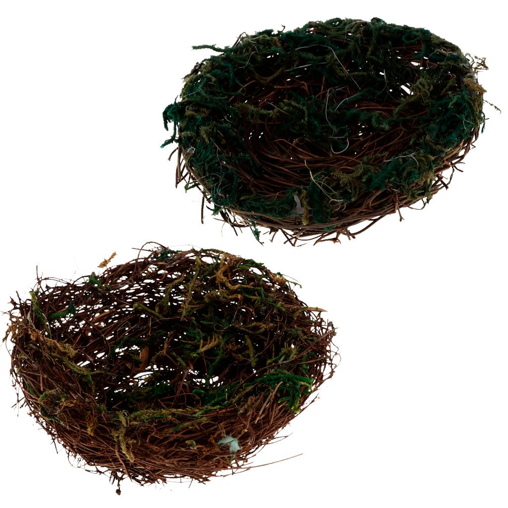 Bird Nest Handmade Vine Rattan Bed Nature for Parrots Cockatiel A:12cm