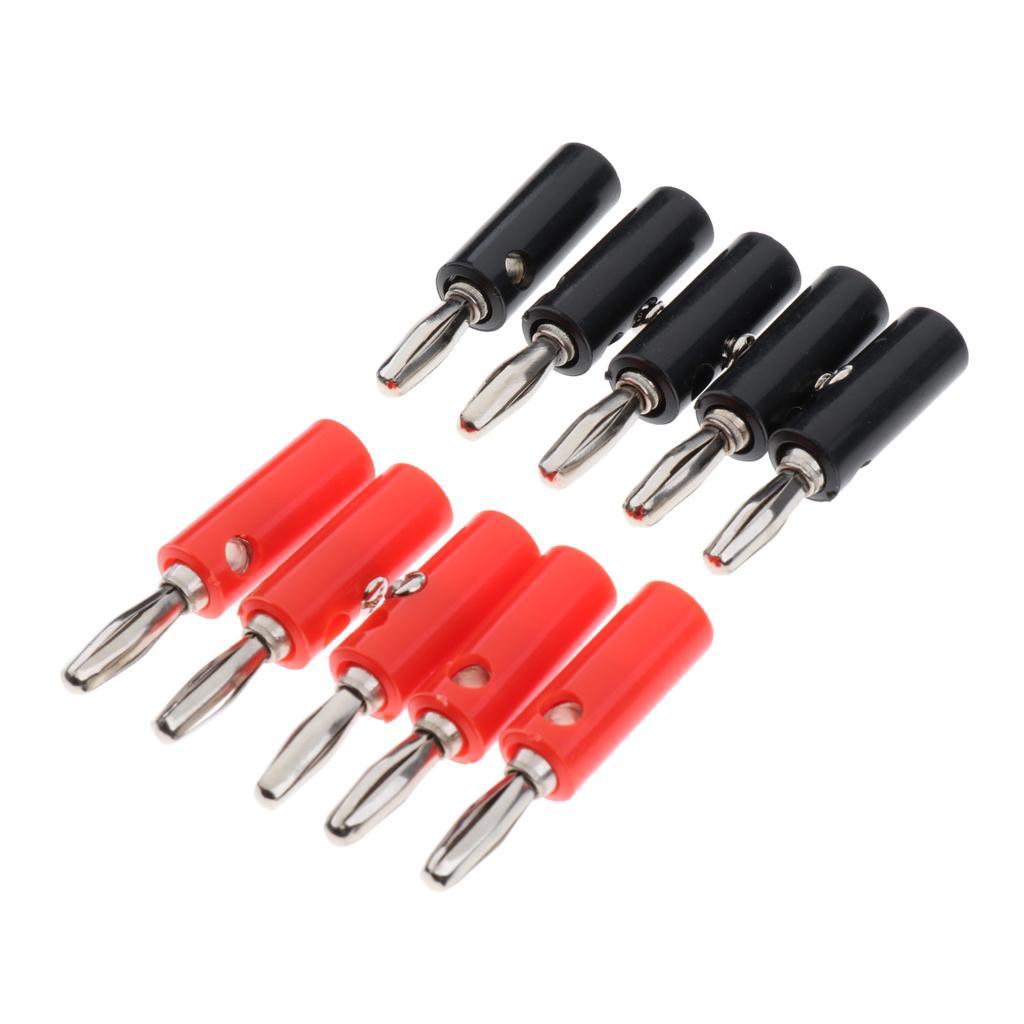4mm 5 Pcs   and 5 Pcs   Connectors Adapter