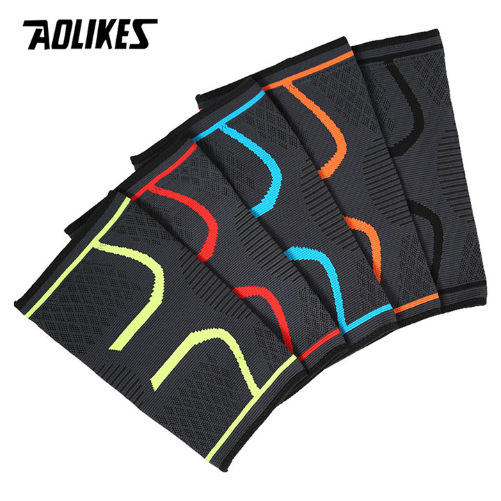 Bó bảo vệ khớp đầu gối AOLIKES A-7718 đàn hồi thoáng khí running anti-skid Kneepad