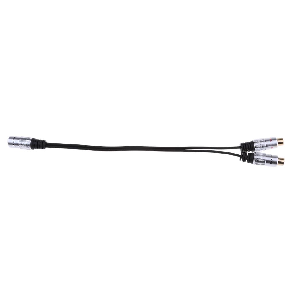 3.5mm Stereo Female to 2x RCA Female Jack Stereo Audio Splitter Y Adapter